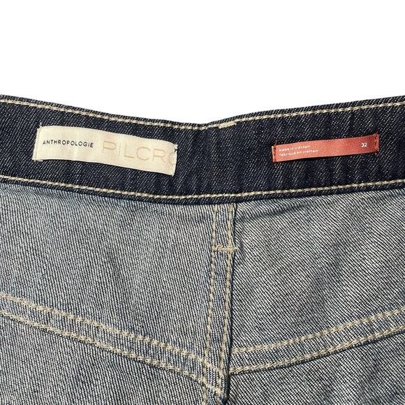 NEW Anthropologie Pilcro Low Slung Relaxed Fit Cargo Jean Blue Oversized Size 32 - Picture 7 of 15